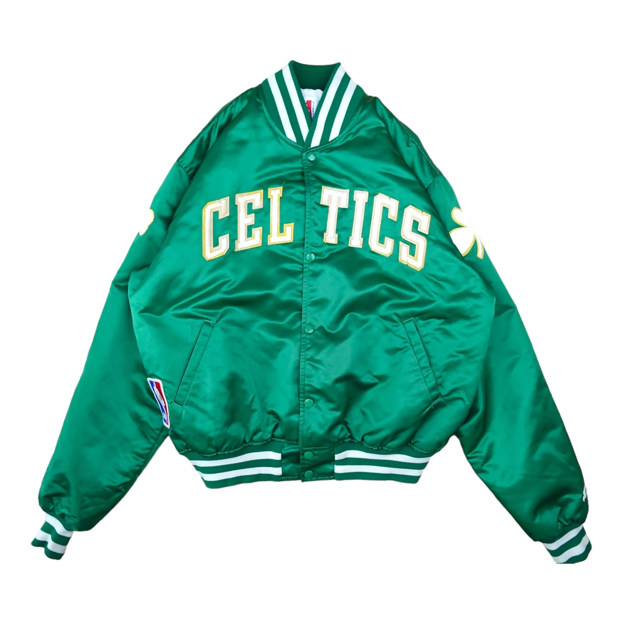 Vintage Celtics Bomber Jacket - XL