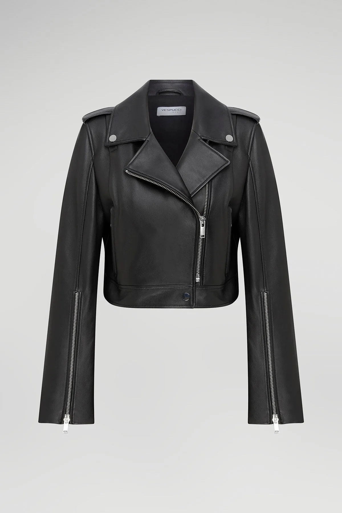 Yoanna - Black Leather Jacket